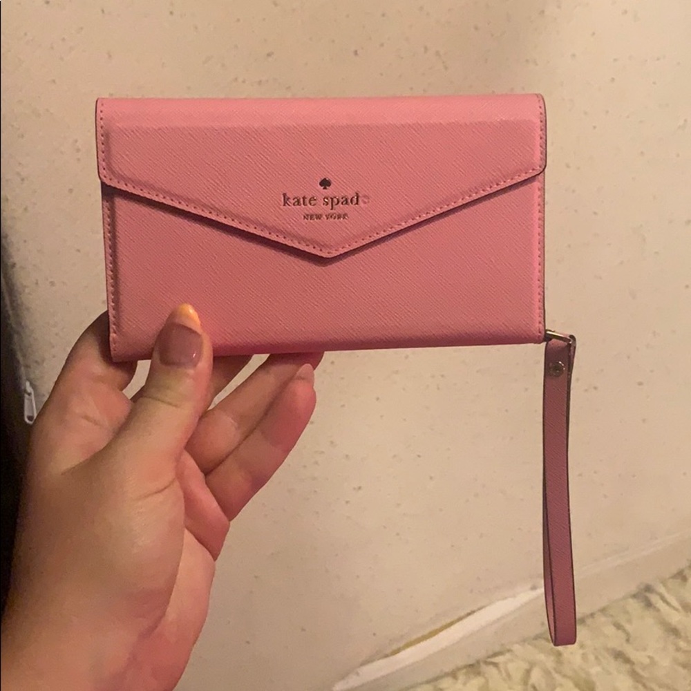 Kate spade pink iPhone XR case/wristlet